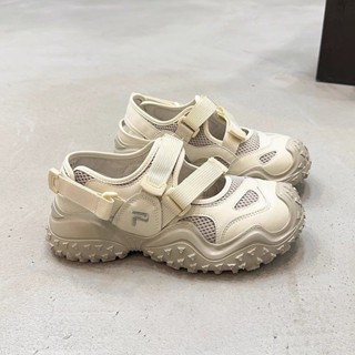 Daxingzhe Xấu Xí Giày Dễ Thương Nữ Velcro Đế Dày Rỗng Giày Sandal Thể Thao