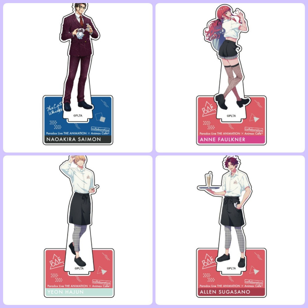 Mô hình Standee Anime Paradox live Saimon Faulkner Hajun Sugasano Phụ kiện trang trí để bàn góc học 