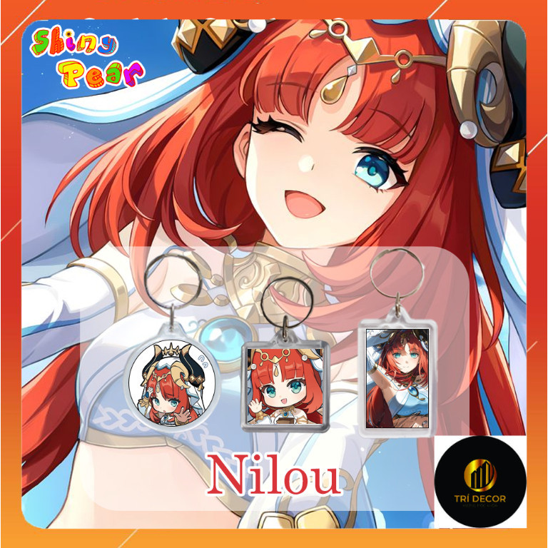 [Genshin Impact] - Móc khóa | Móc chìa khóa Nilou game Genshin Impact - GI làm quà tặng, trang trí s