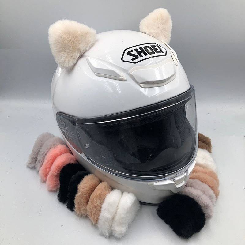 【Ready Stock】 Motorcycle Helmet Decoration Bell Cat Ear Electric Car Motorcycle Ski Helmet Bear Ear 