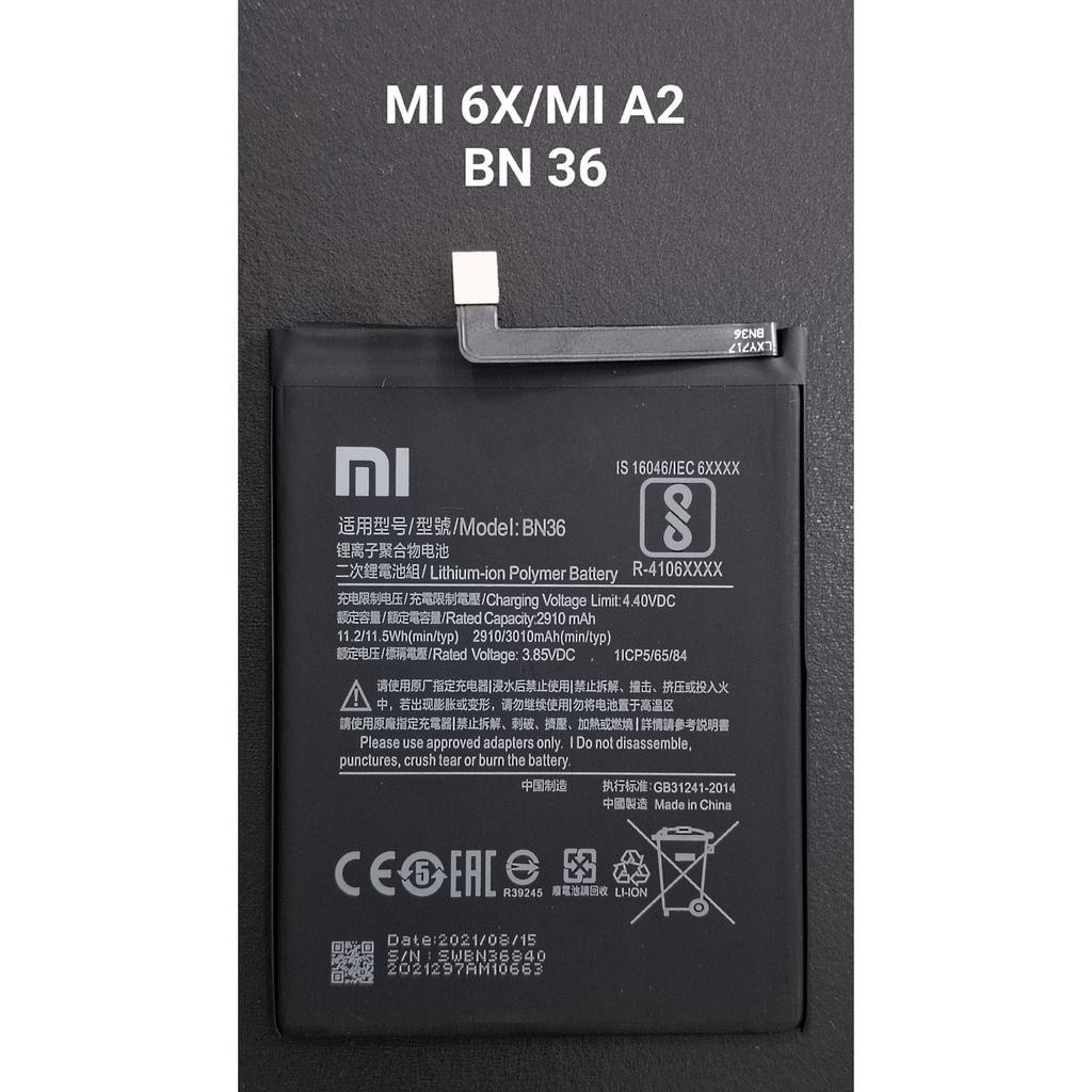 Pin Xiaomi Mi 6X / Mi A2 / BN36