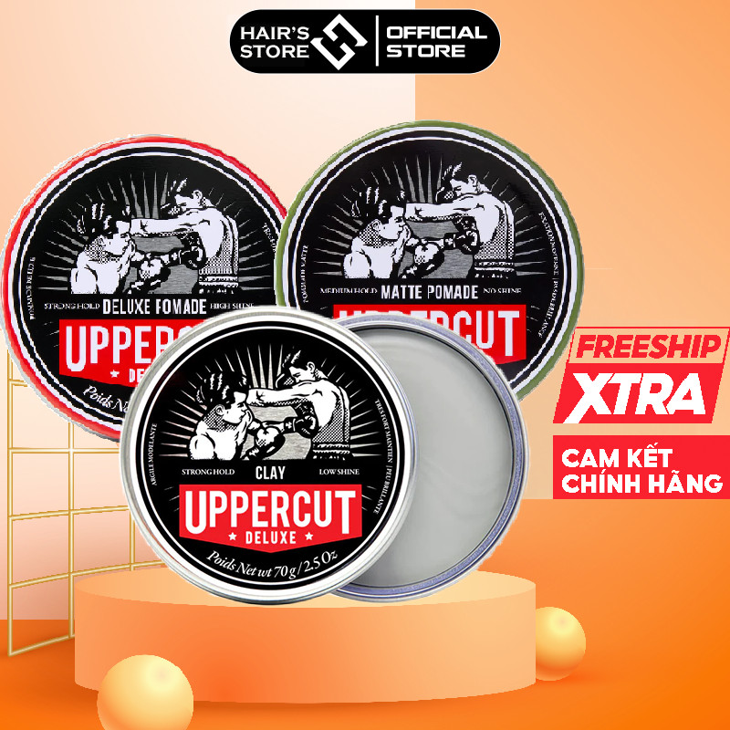 Sáp vuốt tóc Uppercut Deluxe các dòng - 30gr - 100gr - Clay - Pomade - Matte - sáp mịn giữ nếp cao