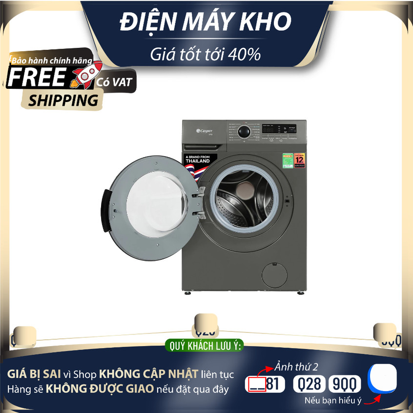 Máy Giặt Casper Inverter WF-8VG1 / WF-9VG1 / WF-105VG5 - Giao Toàn Quốc