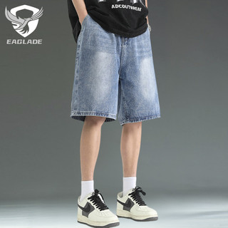 Quần short Denim EAGLADE dành cho nam 303 màu xanh trung bình J10