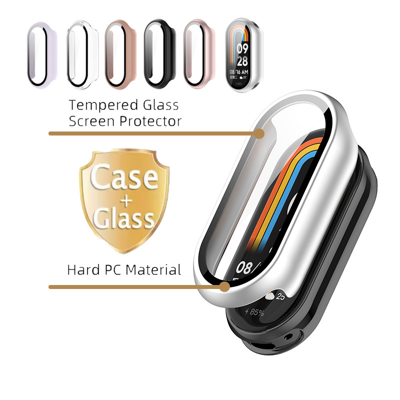 Kính cường lực có vỏ PC cho Xiaomi Smart Band 10 / Miband 10 NFC