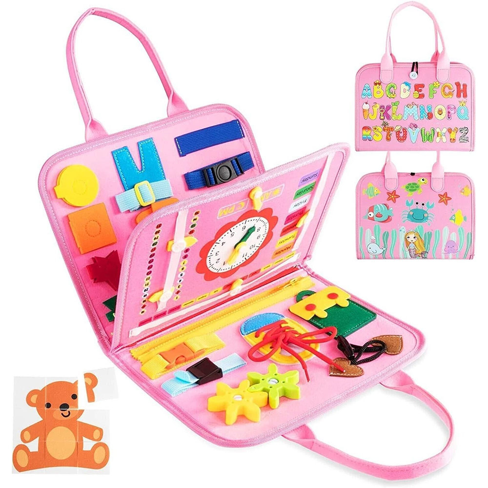 Kids Early Education Felt Board – Interactive Learning Toy for Toddlers, Alphabet & Numbers Felt Boa