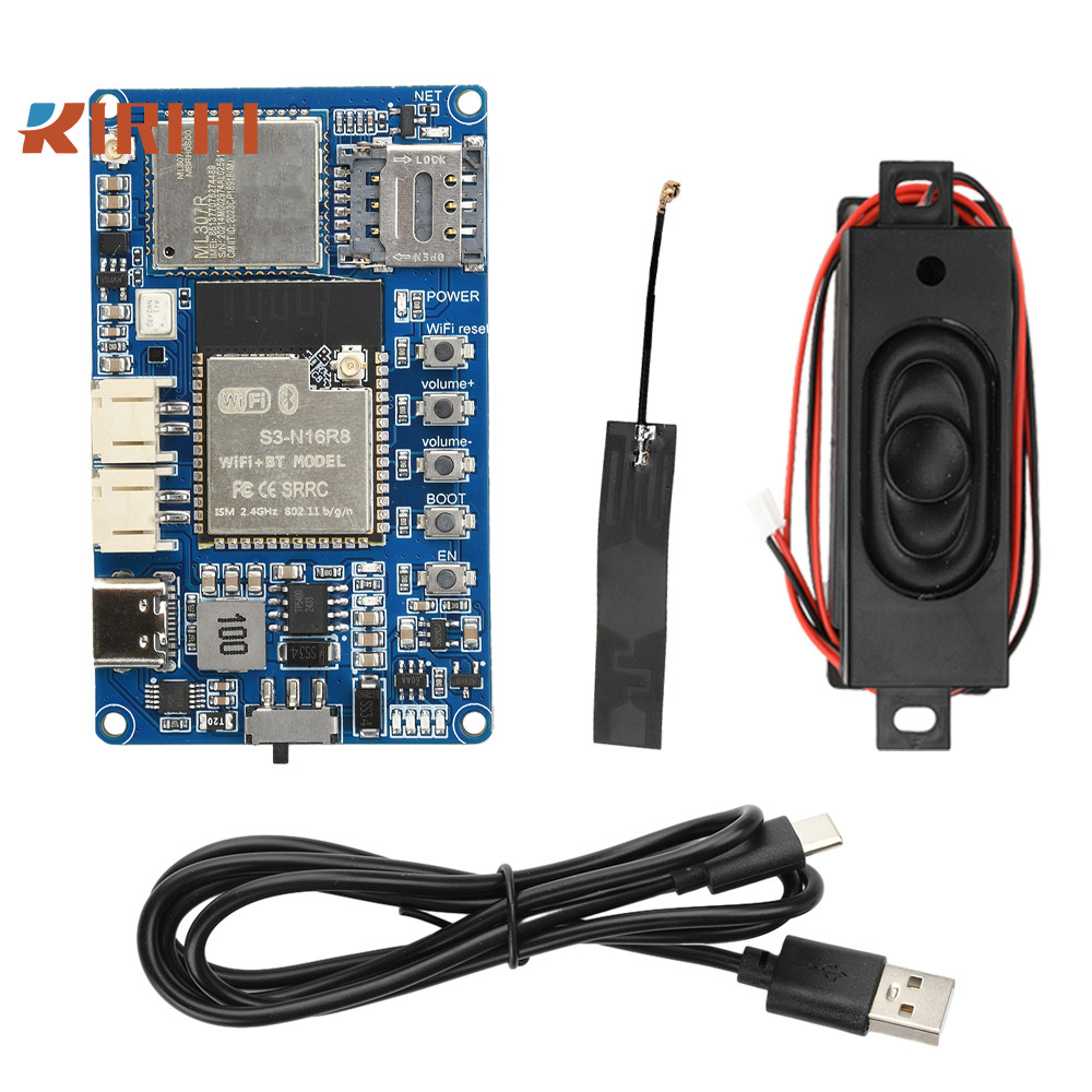 RIRIHI ESP32-S3 4G Xiaozhi AI Mô-đun trò chuyện bằng giọng nói trên tàu ESP32-S3-WROOM-1 N16R8 Mô-đu