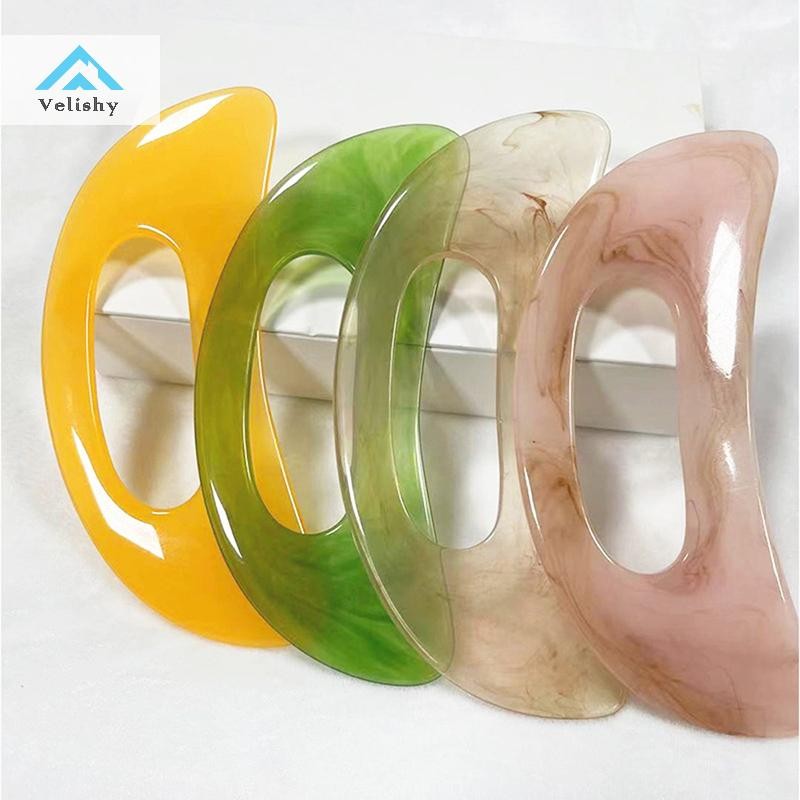 Velishy 1 Bảng Guasha Đá Tự Nhiên Nhựa Tổng Hợp Scrpy Bảng aping Dụng Cụ Massage