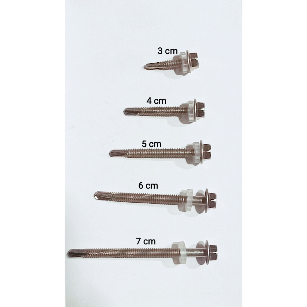 Vít bắn tôn 5F, vít bắn sắt. Bộ 50 vít bắn tôn 5F cao cấp