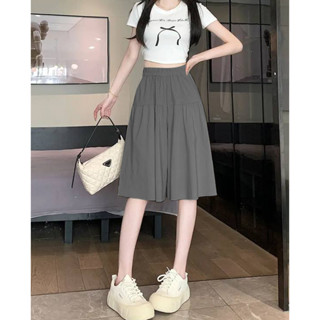 Quần váy dáng lỡ bigsize cạp chun phom xoè mặc mọi dịp thoải mái phong cách quần short lửng giả váy - (QL81-LỬNG)