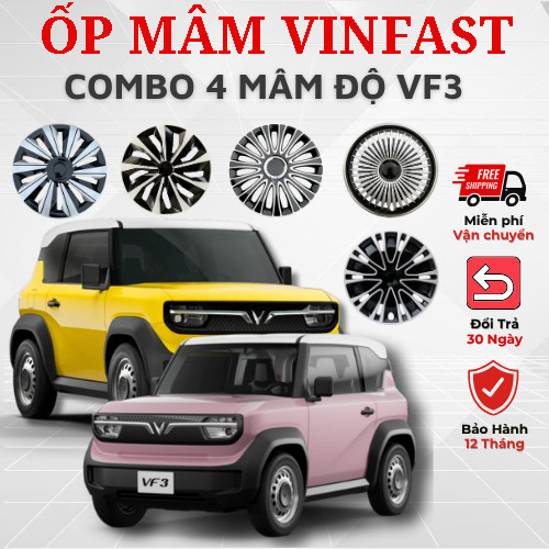 Ốp lazang VF3 lốp R16 - ốp lazang xe điện vinfast VF3 - ốp chụp mâm xe vinfast VF3