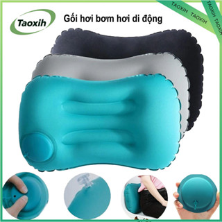 1 Gối cổ gối lưng du lịch xách tay bơm hơi thoáng khí gấp gọn phụ kiện du lịch hỗ trợ nâng đỡ vùng lưng và cổ