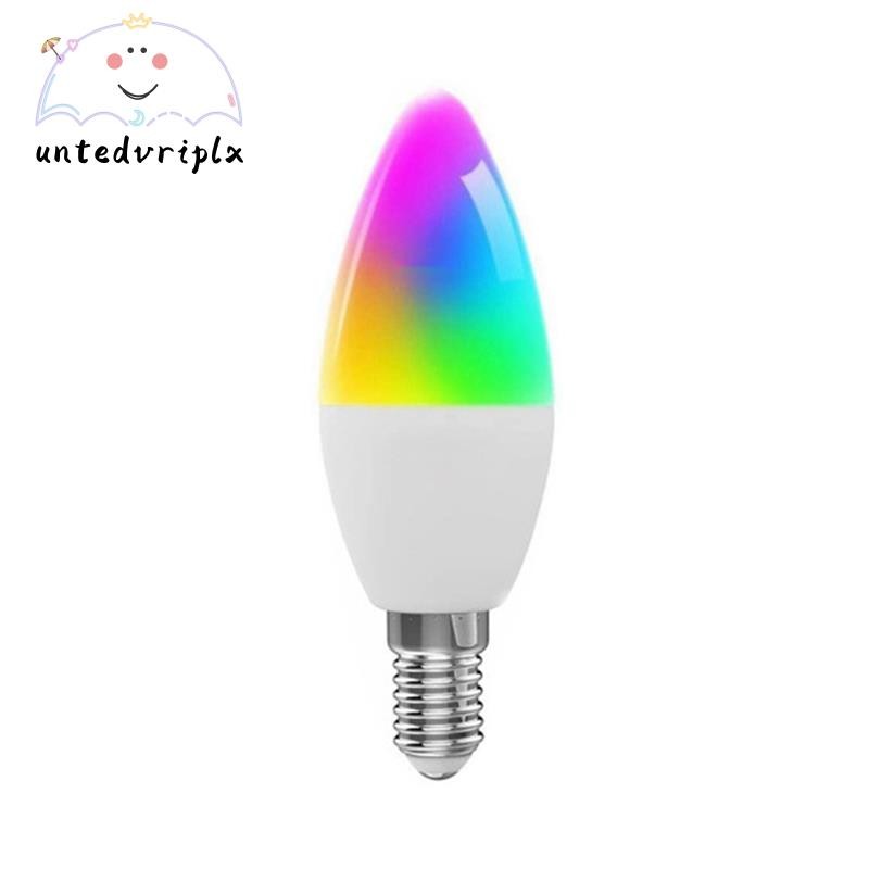 🔥Bóng đèn thông minh Tuya E14 Bóng đèn nến xoắn ốc năm chiều có thể điều chỉnh độ sáng Bóng đèn WiFi