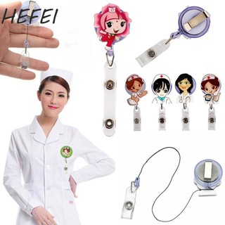 Kẹp bảng tên HEFEI họa tiết hoạt hình có thể thu vào