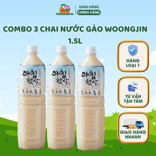 THÙNG 12 Chai Nước Gạo Buổi Sáng 1.5l - Woongjin