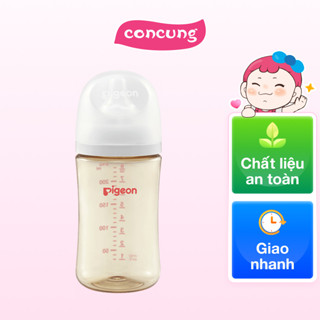 Bình Sữa Pigeon PPSU Softouch Baby-Friendly World 240ml (M)