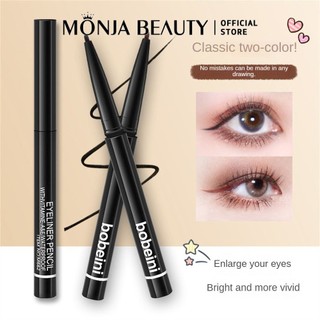 Bút kẻ mắt BOBEINI Bút Gel không bong bóng Không có cặn Bút kẻ mắt màu đen Dễ sử dụng Không cần tẩy trang Bút kẻ mắt Bút chì kẻ mắt mềm mại Trang điểm màu nâu lâu trôi