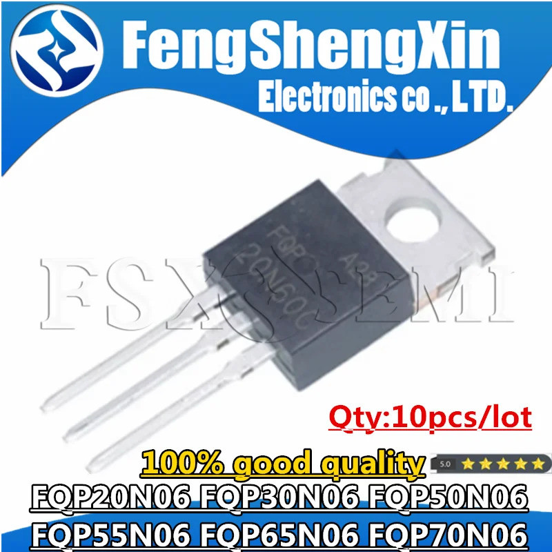 10 Miếng 20N06 30N06 50N06 55N06 65N06 70N06 TO-220 FQP20N06 FQP30N06 FQP50N06 FQP55N06 FQP65N06 FQP