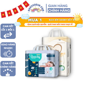 Bỉm GOOBY Premium & GOOBY Extra – Tã/Quần Siêu Mỏng Mềm, Thấm Hút Tốt, Size NB – XXXL
