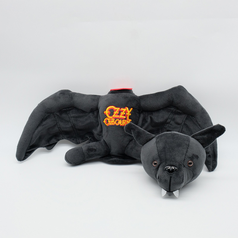 New Ozzy Osbourne Bat Plush Toy, Ozzy Plush Bat Doll with Velcro Figure Throw Pillows Soft Stuffed D