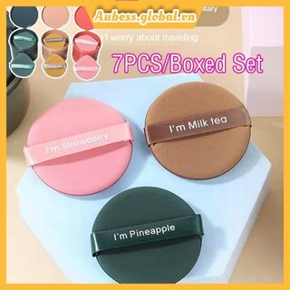 Coza 7 cái/bộ mút trang điểm bông đánh phấn bọt khô ướt kép air puff cushion