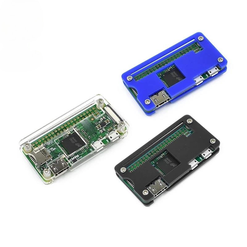 Raspberry Pi Zero W Acrylic Case 3 Màu Hộp Vỏ Trong Suốt Đen Xanh Acrylic Bao Da Trong Suốt Hộp Tron