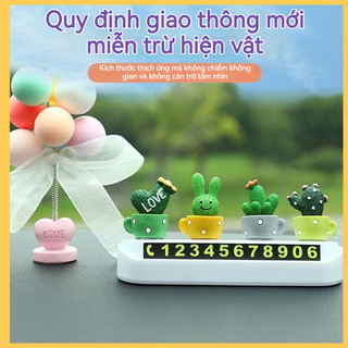 Điện Thoại Ô Tô Đồ Trang Trí Kỹ Thuật Số Cho Ô Tô Tạm Thời Đỗ Xe Biển Số Nữ Influencer Sáng Tạo Dễ Thương Xe Di Chuyển Điện Thoại