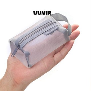 UUMIR Túi Lưới Hình Vuông Đựng Tiền Xu Có Khóa Kéo Gọn Nhẹ Thoáng Khí Thời Trang