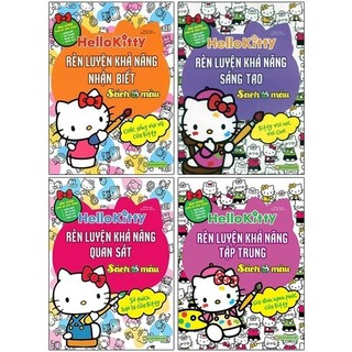 Sách Bộ Sách Hello Kitty - Rèn Luyện Khả Năng - Sách Tô Màu (Bộ 4 Cuốn)