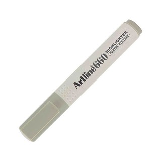 Bút dạ quang pastel artline ek-660 1.0-4.0mm - màu xám