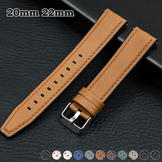 Dây đeo silicon bằng da 20mm 22mm cho Samsung Galaxy Watch 6 Classic Gear S3 6 5 4 40mm 44mm Dây đeo cho Huawei GT4 Ultimate Redmi Watch 3 LiteBracelet