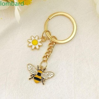 Lombard Móc Chìa Khóa Sân Vườn, Phim Hoạt Hình Mini Ong Hoa Móc Khóa, Quyến Rũ Sáng Tạo Ba Lô Dễ Thương Trang Trí Kim Loại Men Mặt Dây Chuyền Trang Sức Quà Tặng