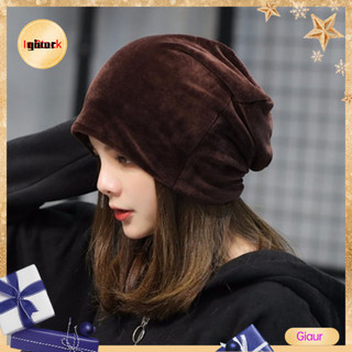 Giaurz Nữ Mũ Bò Co Giãn Mềm Mại Màu Baggy Slouchy Giữ Ấm Không Vành Sang Trọng Nữ Mùa Đông Beanie Phụ Kiện Thời Trang