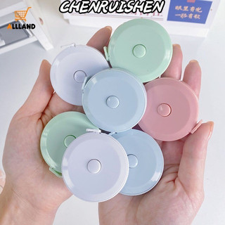 Chenruisen 1.5m macaron màu mini đo băng loại báo chí tự động có thể thu vào thước cơ thể quần áo thợ may dụng cụ đo