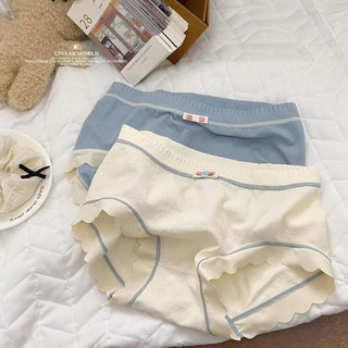 Mi Mid-Waist Liền Mạch Hip-Wrap Quần Lót Nữ Cotton Nguyên Chất Lụa Kháng Khuẩn