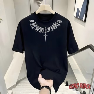 Áo thun ngắn tay dài cổ điển kiểu Mỹ cao cấp Hip Hop chữ Thương hiệu thời trang dáng rộng