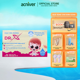 Gạc Rơ Lưỡi Dr.X Santafa Làm Sạch Răng, Lưỡi, Nướu và Khoang Miệng Cho Bé - 30Gói/Hộp