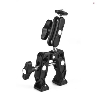 Hợp kim nhôm siêu kẹp đa chức năng Dual 360° Đầu bi xoay 1 / 4 Inch Kết nối vít 1 / 4 Inch & 3 / 8 Inch Vòng bi chịu tải 1,5kg