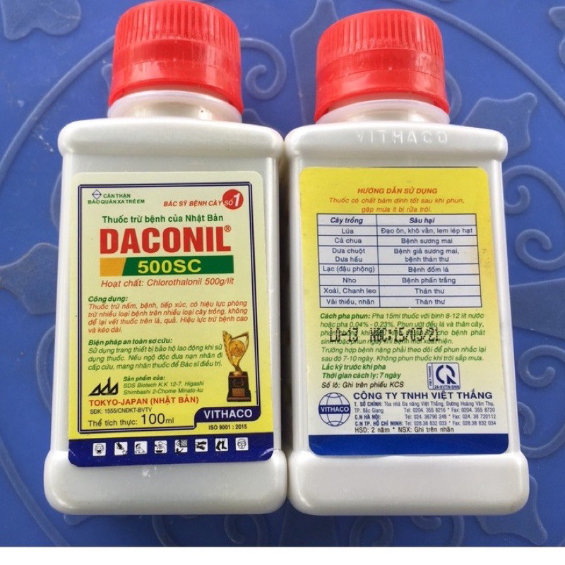 SP trừ bệnh Nhật Bản DACONIL 500SC 100ml- Chỉ 1 lần phun