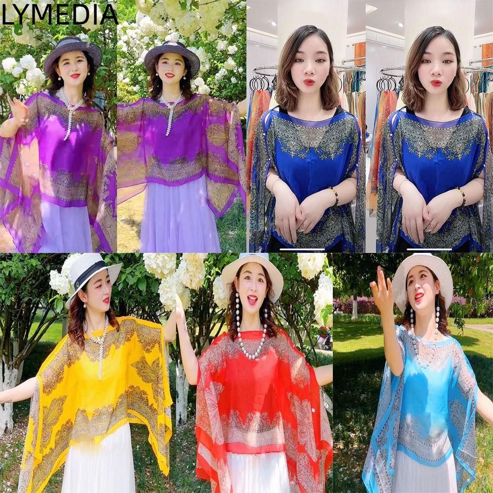 LYMEDIA choàng chống nắng LYMEDIA, Khăn giảm thanh voan mềm mại thoải mái, Khăn choàng đi biển Khăn 