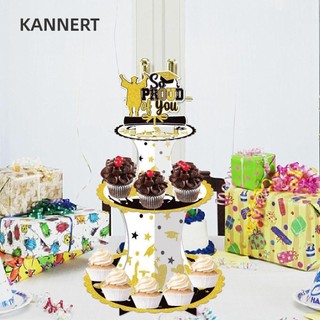 KANNERT Đế trưng bày bánh Cupcake giấy 3 tầng