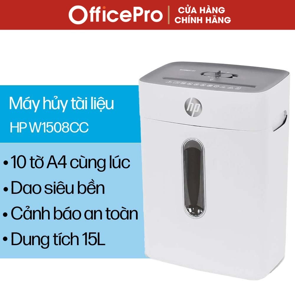 Máy hủy tài liệu văn phòng HP W1508CC