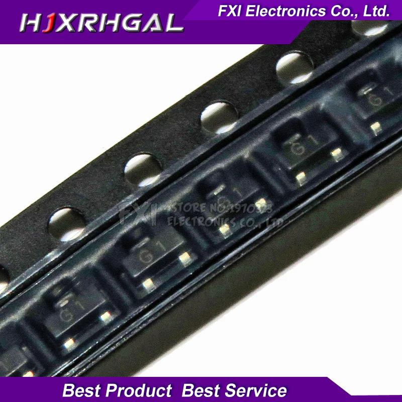 100 CÁI 2N5551 SOT23 MMBT5551 G1 SOT23-3 Transistor lưỡng cực - BJT PNP Transistor Mới nguyên bản