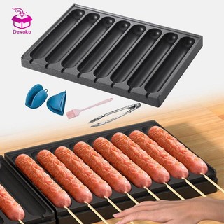dolity Chảo Nướng Chống Dính DIY Hình Chữ Nhật Nướng Chảo Ngô Nóng Cho Bữa Sáng Nấu Ăn Nhà Bếp Nướng Ngoài Trời