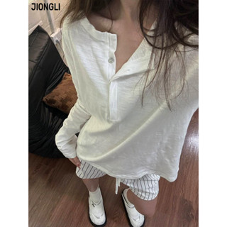 JIONGLI áo phông áo thun nữ croptop baby tee Minimalist Fashion Comfortable phổ biến WTX2491NBA 39Z240925