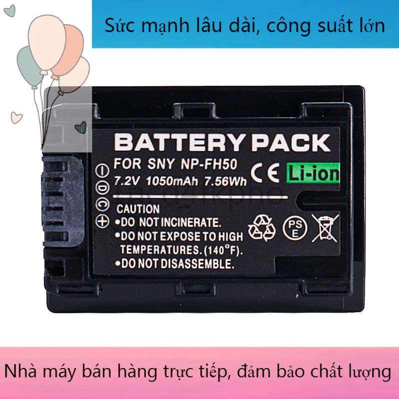 Pin máy ảnh mới NP-FH50 cho Sony HX100 200 A230 A330 A290 A390 DSC-HX100