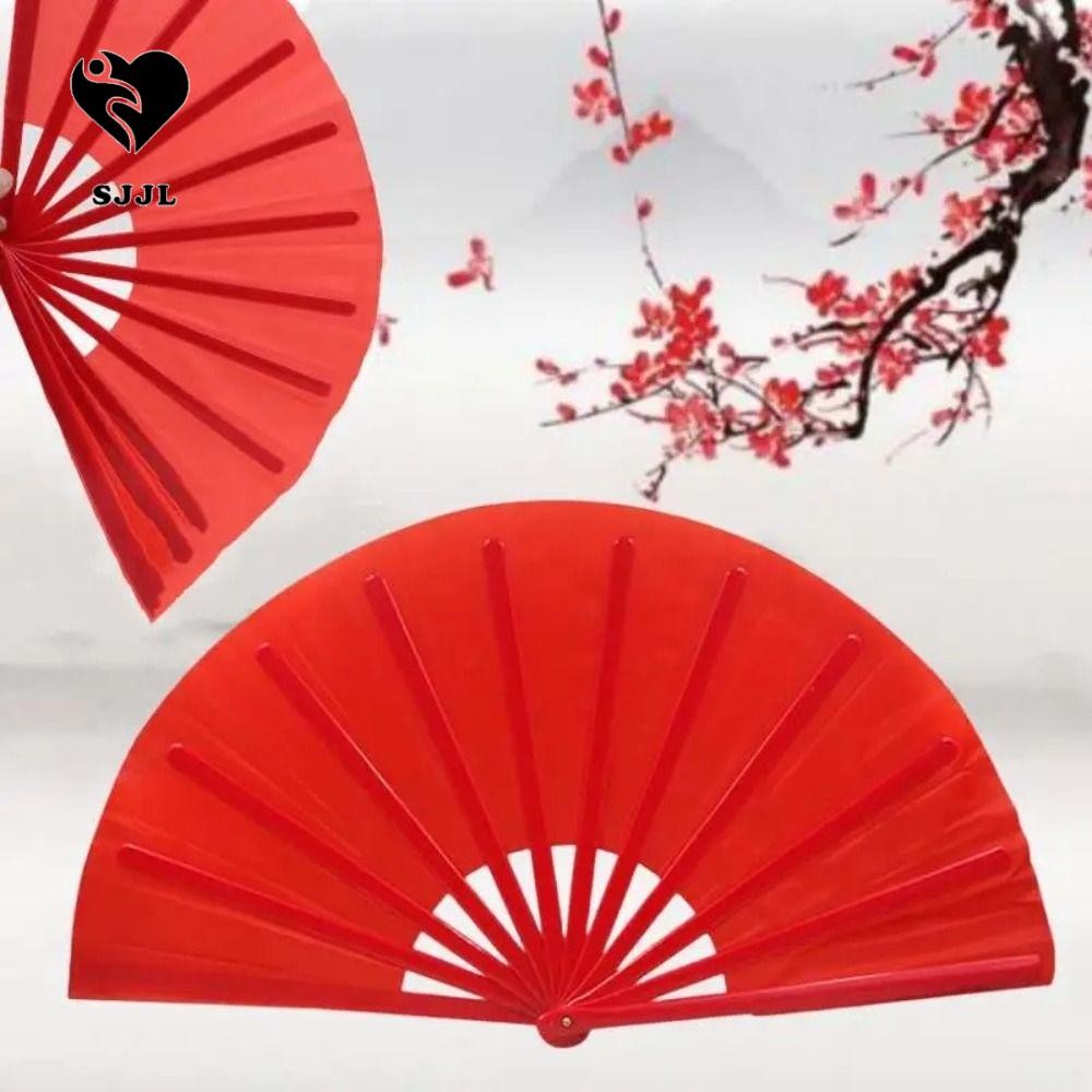 Quạt SJJL Kung Fu, Quạt Xương Nhựa 8 Inch Cổ Điển, Sản Phẩm Võ Thuật Di Động DIY Bền Tai Chi Fan Dan