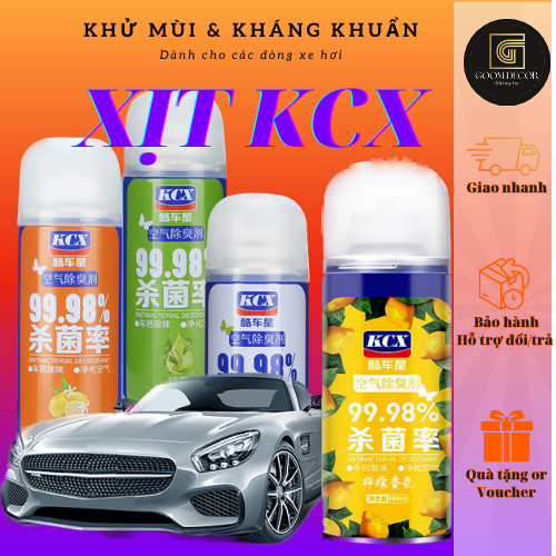 [SIÊU RẺ] Chai Xịt Khử Mùi và Khử Trùng Máy Lạnh Ô Tô KCX làm sạch không khí vệ sinh điều hòa xe hơi K01