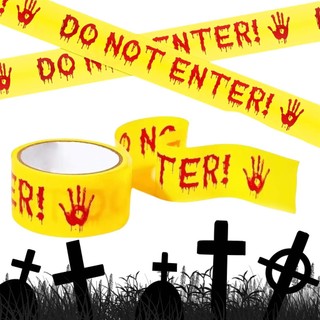 Không Nhập Băng 1.77inch X 82ft Tránh Ra Halloween Cảnh Báo Băng Trang Trí Băng Cảnh Báo Trang Trí Tiệc Ngôi Nhà Ma Ám Băng Cuộn shopidaevn