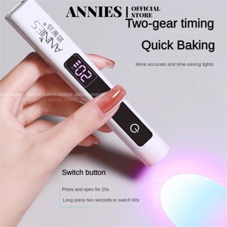 Annies Màu Hồng Trên Màn Hình Hiển Thị Móng Tay Nghệ Thuật Đèn UV Cho Móng Tay Gel, Đèn Móng Tay Mini, Đèn LED Di Động, Máy Sấy Móng Tay USB Để Chữa Nhanh Dụng Cụ Làm Móng Chân